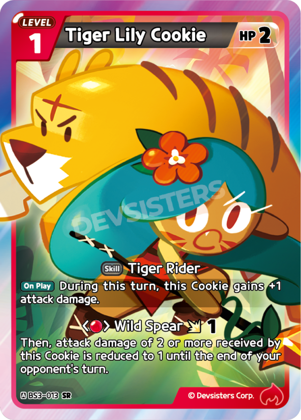 Tiger Lilly Cookie (BS3-013)