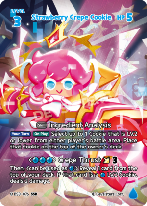 Strawberry Crepe Cookie (BS3-076) SSR