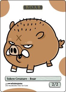 Boar 2/2 (A) Token - Foil