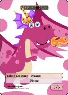 Dragon 5/5 (A) Token - Foil