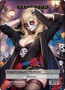 Skeleton 4/1 (B) Token - Foil