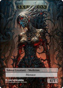 Skeleton 4/1 (C) Token - Foil