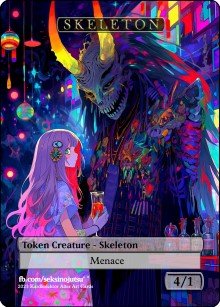 Skeleton 4/1 (A) Token - Foil