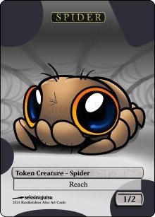 Spider 1/2 Token - Foil