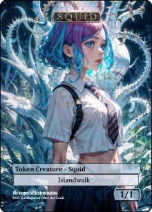 Squid 1/1 Token (A) - Foil