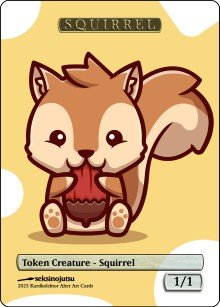 Squirrel 1/1 Token - Foil