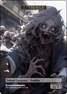 Zombie 2/2 Token (C) - Foil