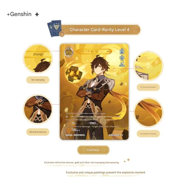 Zhongli - Genius Invokation Trading Card Game/TCG Pre-assembled Deck Volume 2 - Image 3