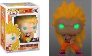 Funko POP! Dragonball Z Saiyan 3 Goku Glow in The Dark GITD Exclusive Variant #492