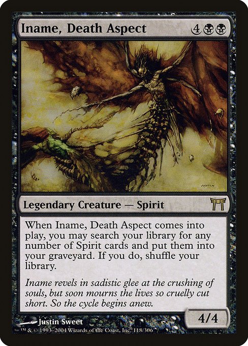 Iname, Death Aspect<br /><span class="collector-number">Collector No. 118</span>