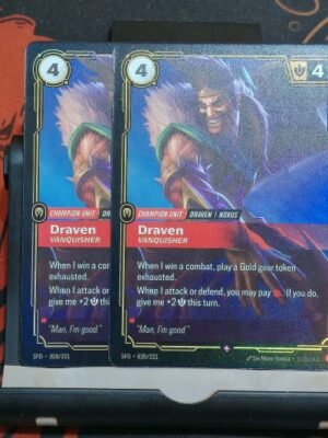 2 pcs Draven Riftbound League of Legends TCG - Auction