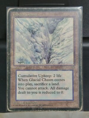Glacial Chasm (Heavily played)- Magic The Gathering MTG - Auction