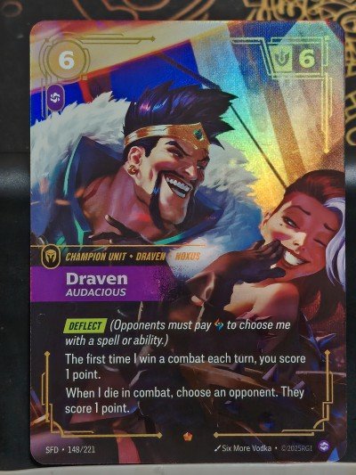 Draven Audacious Riftbound League of Legends TCG - Auction